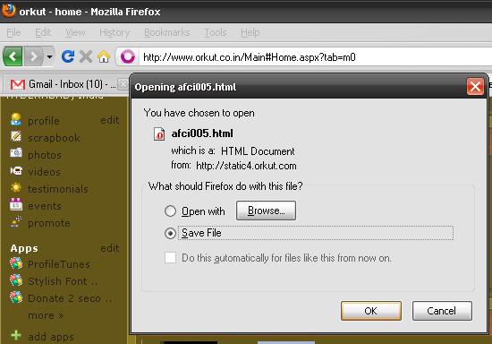 Picture: afci005.html | Orkut again infected with iframe virus bug | afci005 is a malware