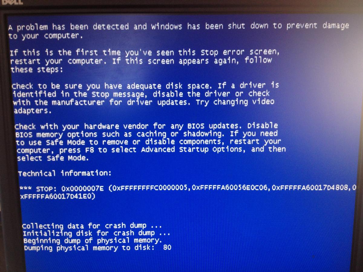 message d'erreur système 1084 de windows xp