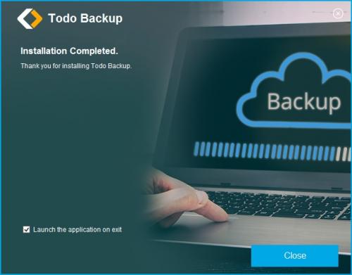 Todo Backup page Installation complete.JPG