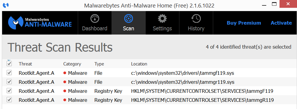 Persistent Malware Tammgf119 Solved Virus Spyware Malware Removal