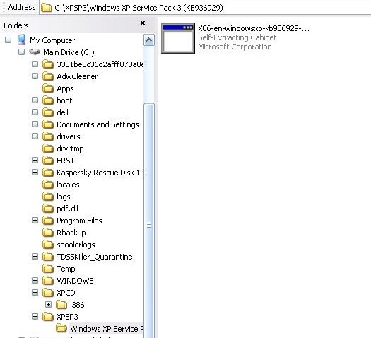 i386 folder for windows xp sp2 21