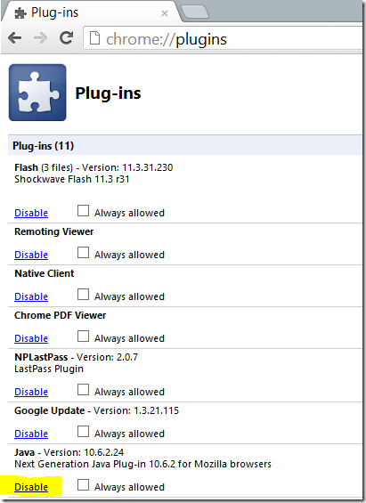 chrome-java chrome-java