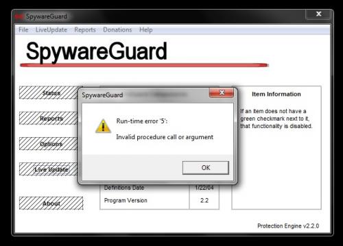 SpywareGuard Run-time error.jpg