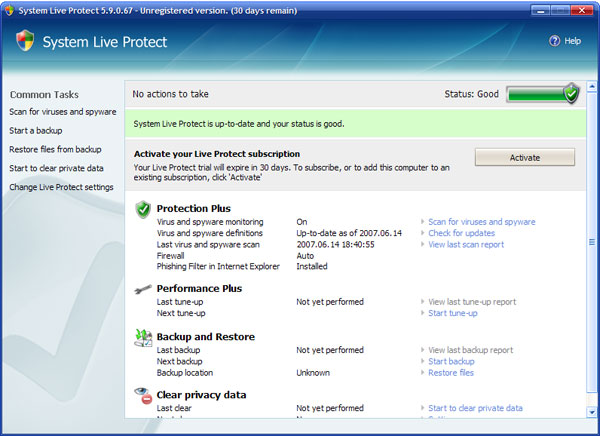 System Live Protect